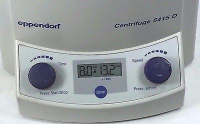 Eppendorf 5415D Centrifuge w/ Rotor F45-24-11 & Lid, Working Microcentrifuge